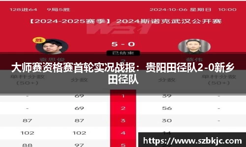 大师赛资格赛首轮实况战报：贵阳田径队2-0新乡田径队